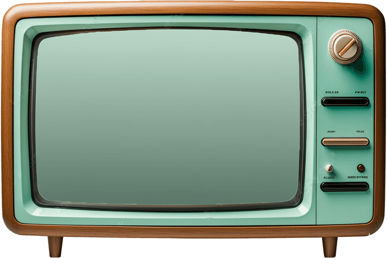 retro TV displaying restaurant call statistics